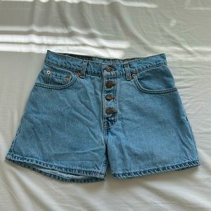 Vintage Levi Button Fly Denim Shorts